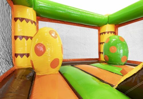 Hüpfburg Mini Bounce Dino mit Rutsche mieten