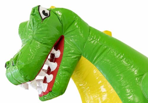 Hüpfburg Mini Bounce Dino mit Rutsche mieten