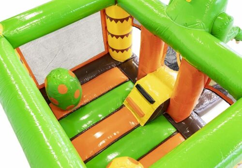 Hüpfburg Mini Bounce Dino mit Rutsche mieten