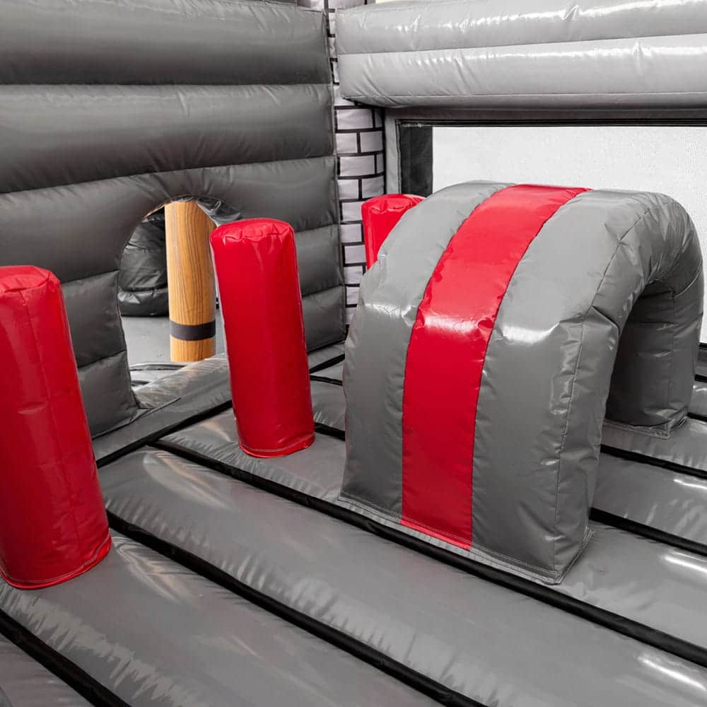 Multiplay Ritterburg Hüpfburg Multiplay Ritterburg mit Rutsche mieten