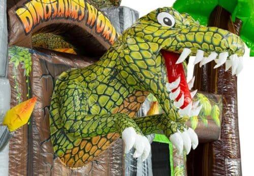 Hüpfburg Multiplay Jurassic World mit Rutsche mieten